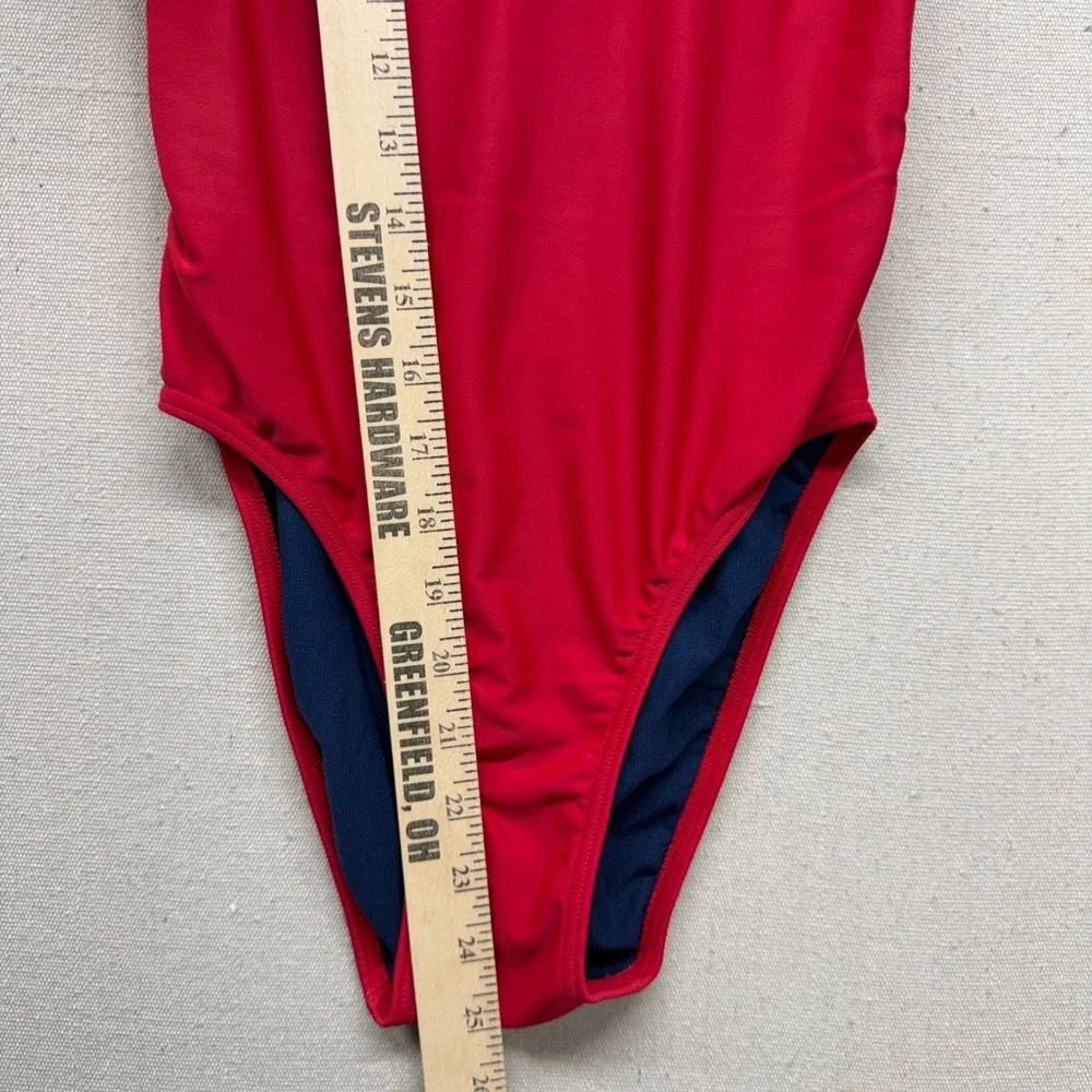Girls Red Lifeguard One Piece Swimsuit‎ Guard+ Graphic Crossback Swim Suit